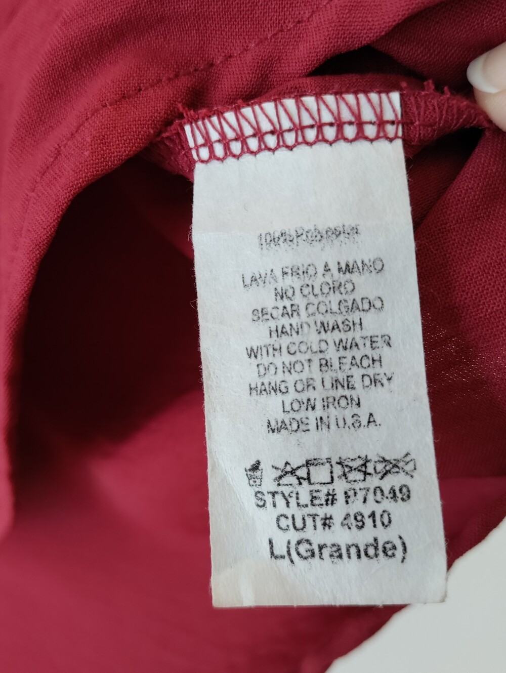 JODIFL Red V-Neck Blouse Size L - Picture 6 of 11